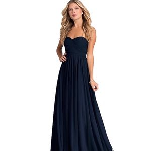 Jenny Yoo | Navy Mira Long Convertible Dress
